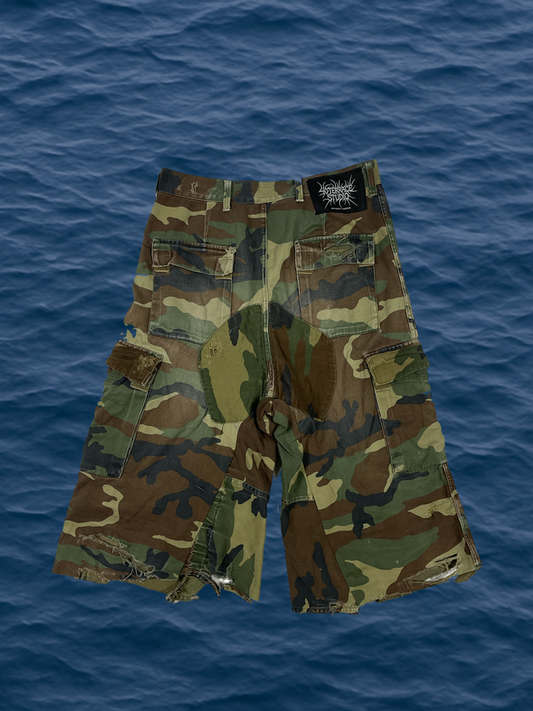 WARCORE reworked 1of1 camo jorts