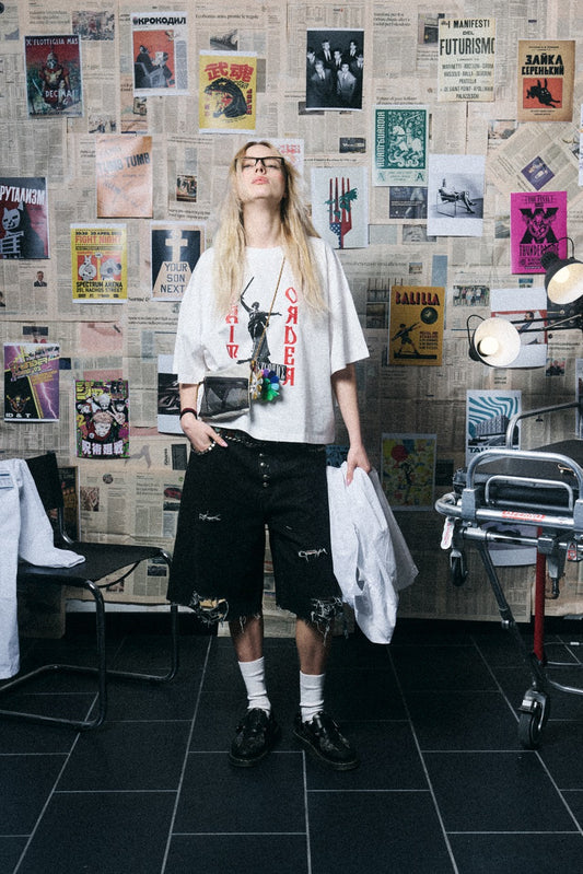 MOTHERLAND SQUARE TEE WHITE