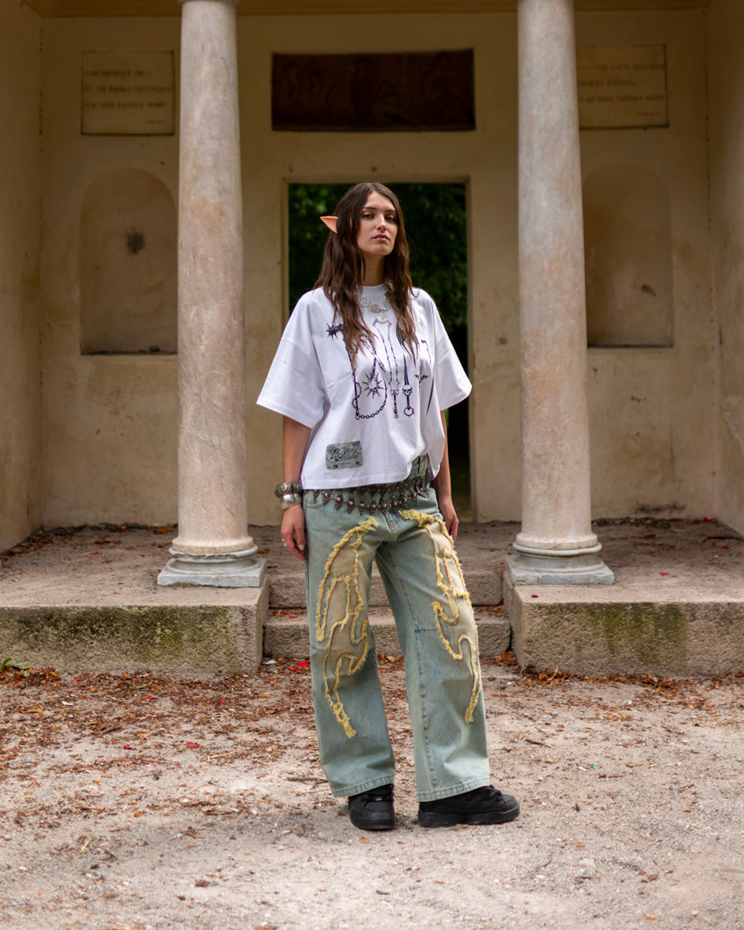 NEO-TRIBAL BAGGY DENIM PANT
