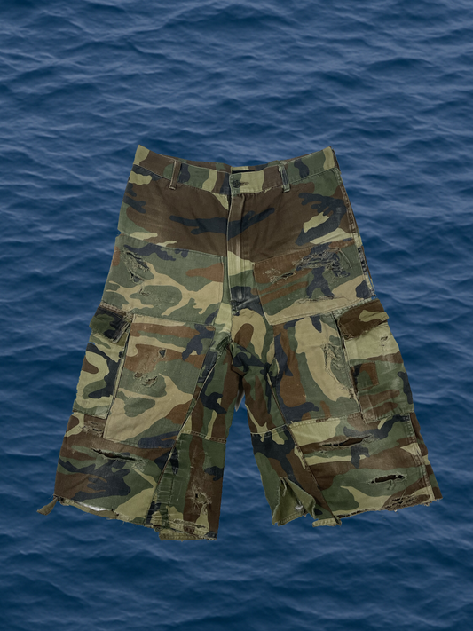 WARCORE reworked 1of1 camo jorts