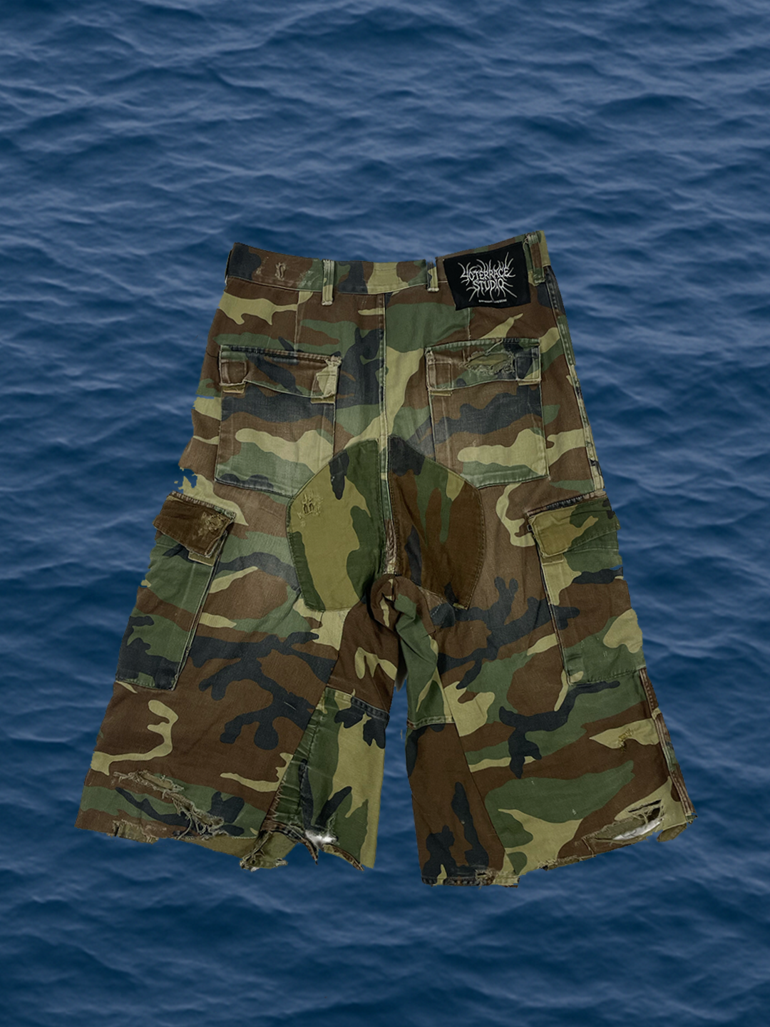 WARCORE reworked 1of1 camo jorts