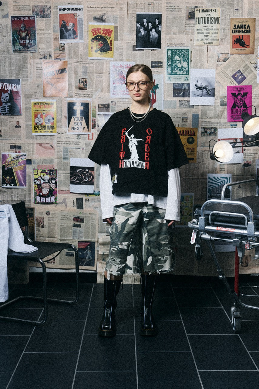 MOTHERLAND SQUARE TEE BLACK