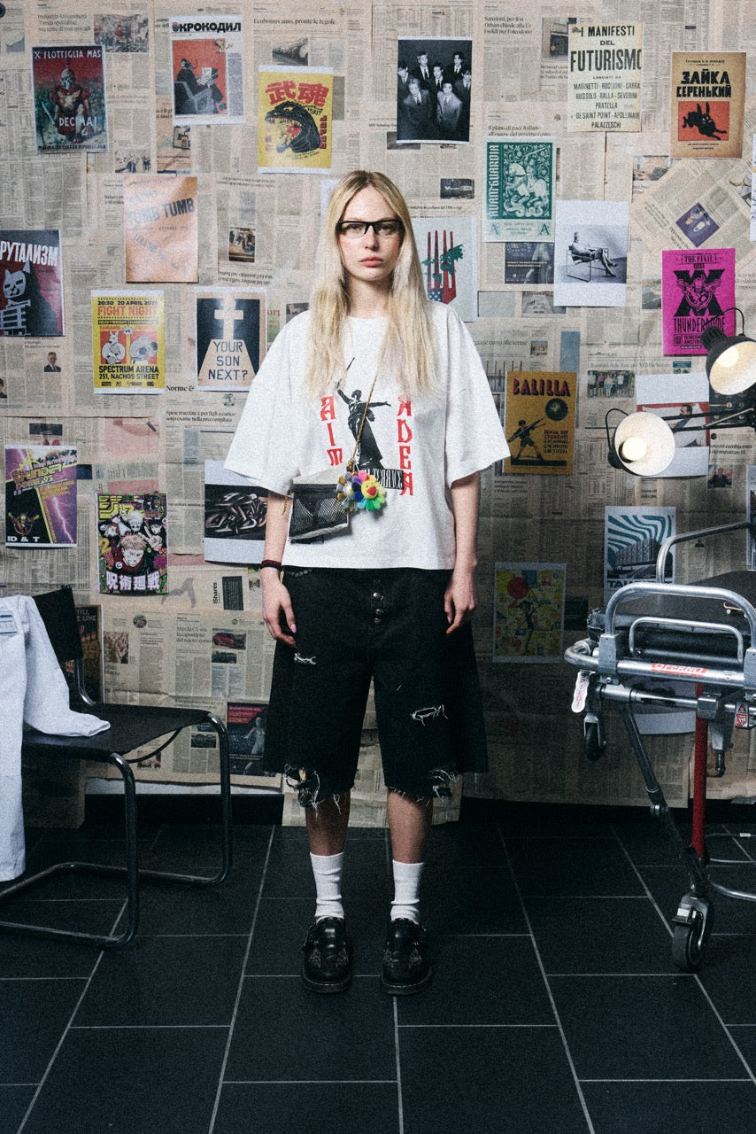 MOTHERLAND SQUARE TEE WHITE