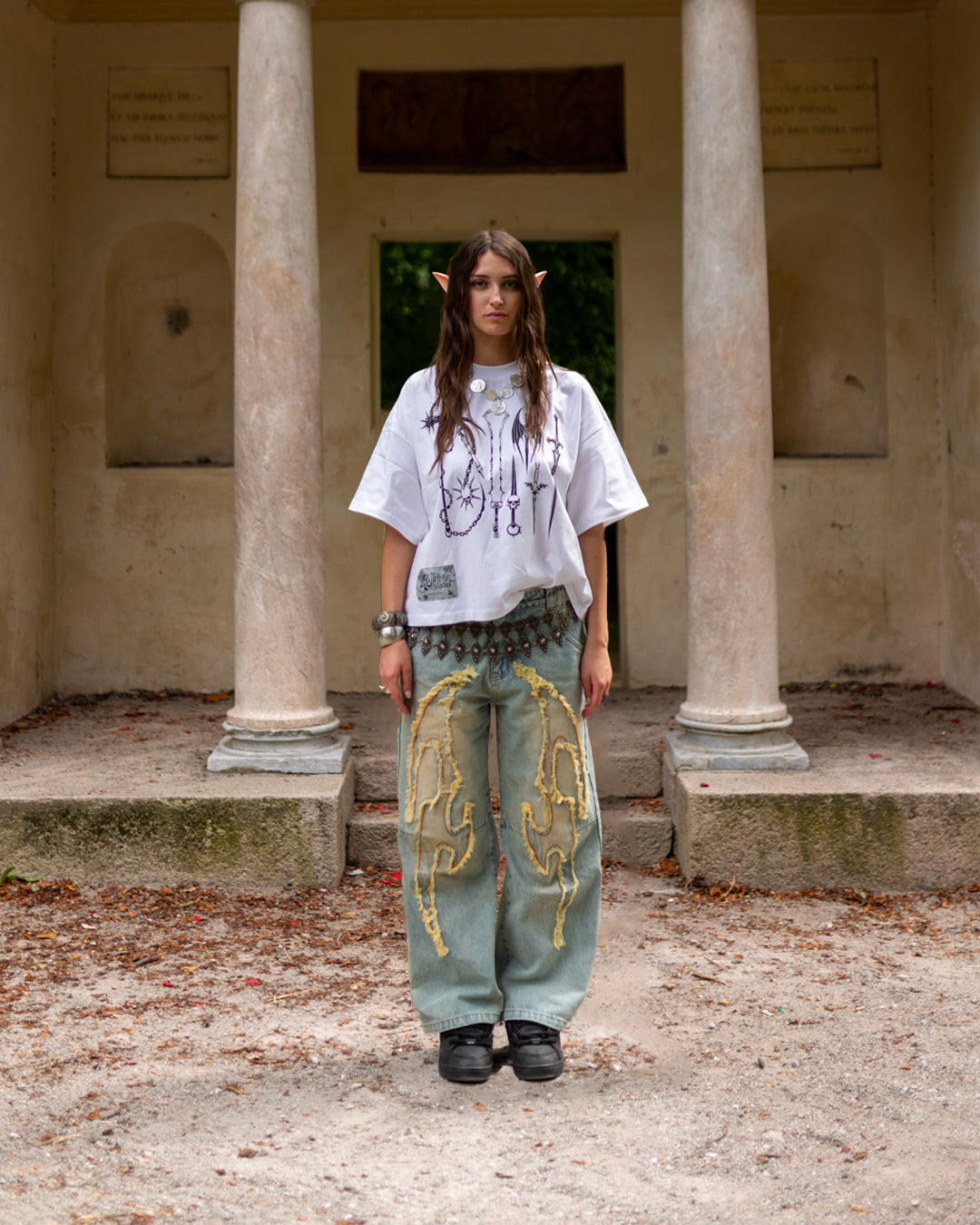 ARMY SQUARE TEE WHITE