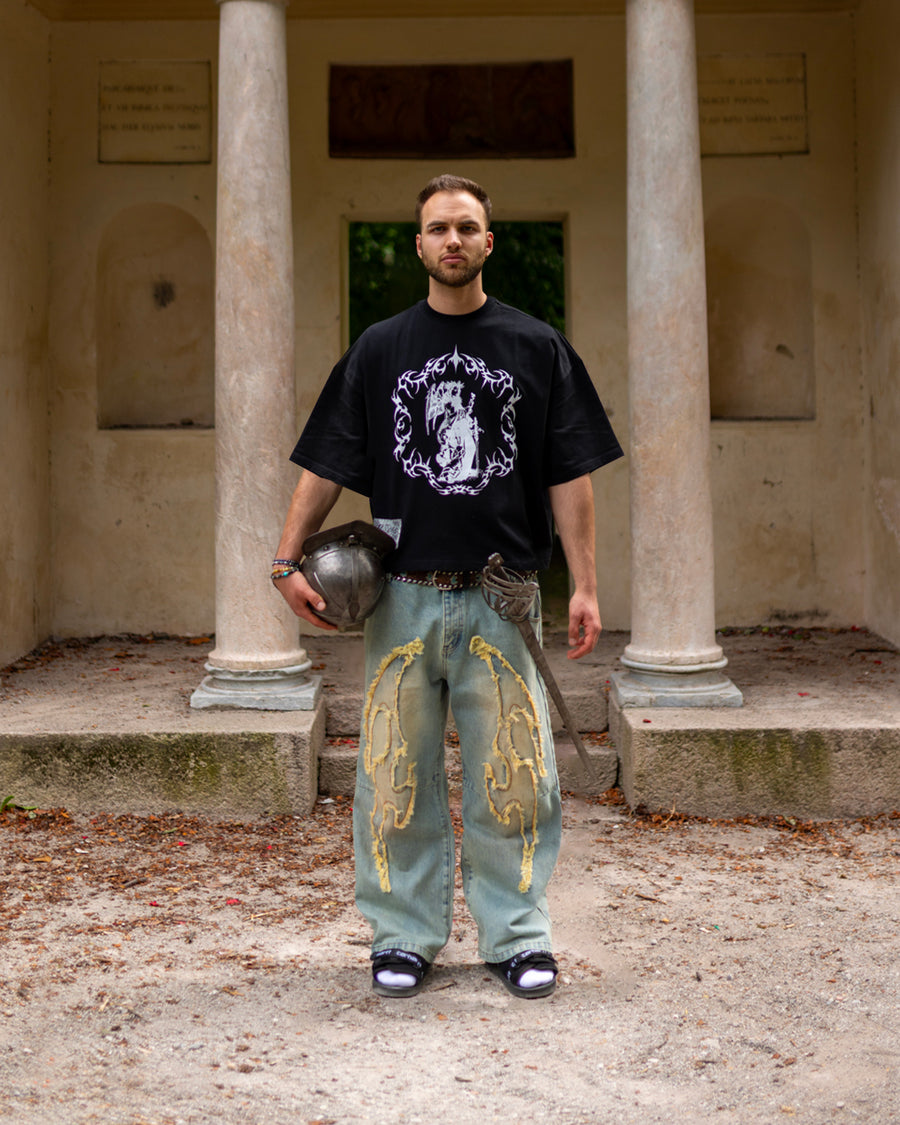 LITVRGIA SQUARE TEE BLACK
