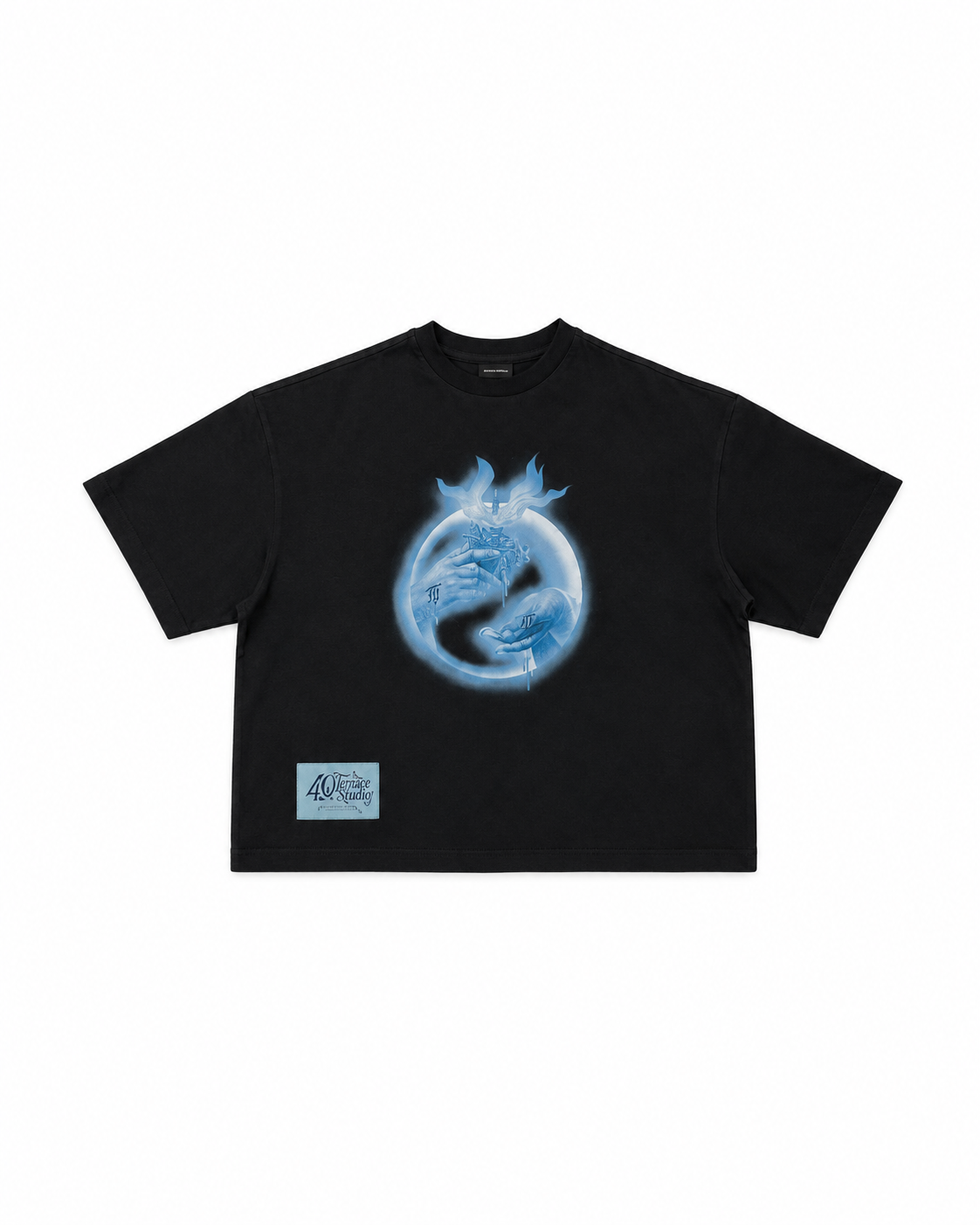 SACRE COEUR SQUARE TEE BLACK