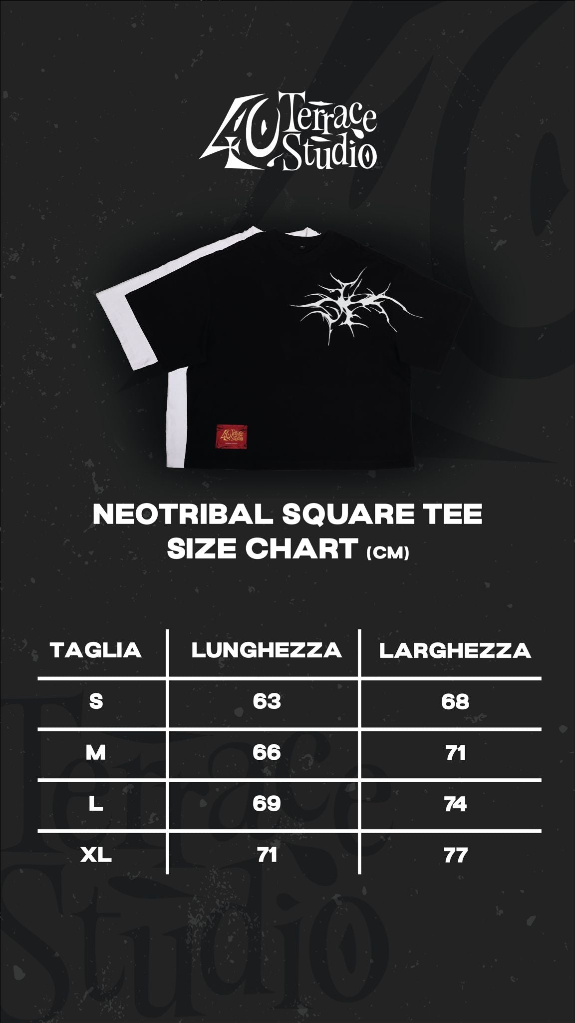 NEOTRIBAL SQUARE TEE BLACK