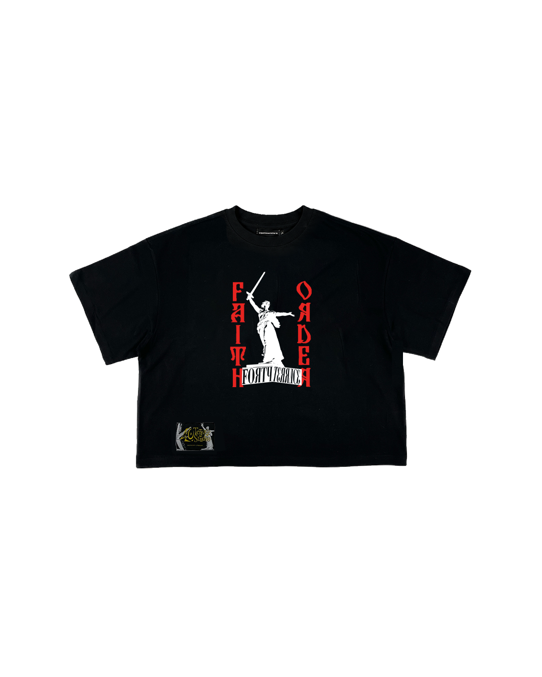 MOTHERLAND SQUARE TEE BLACK