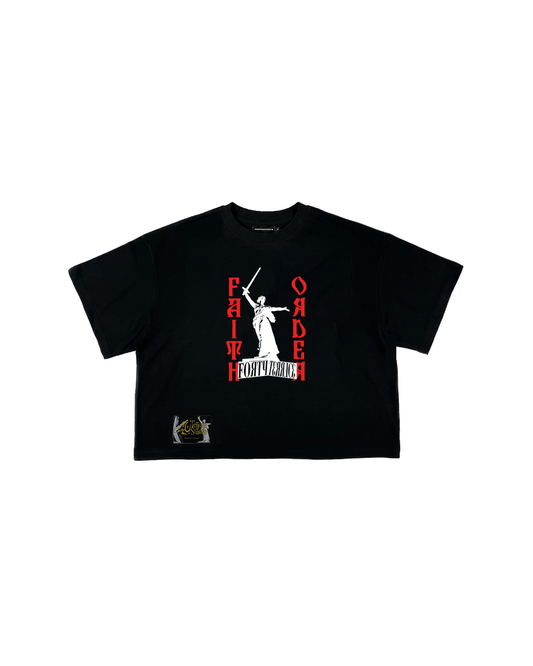 MOTHERLAND SQUARE TEE BLACK