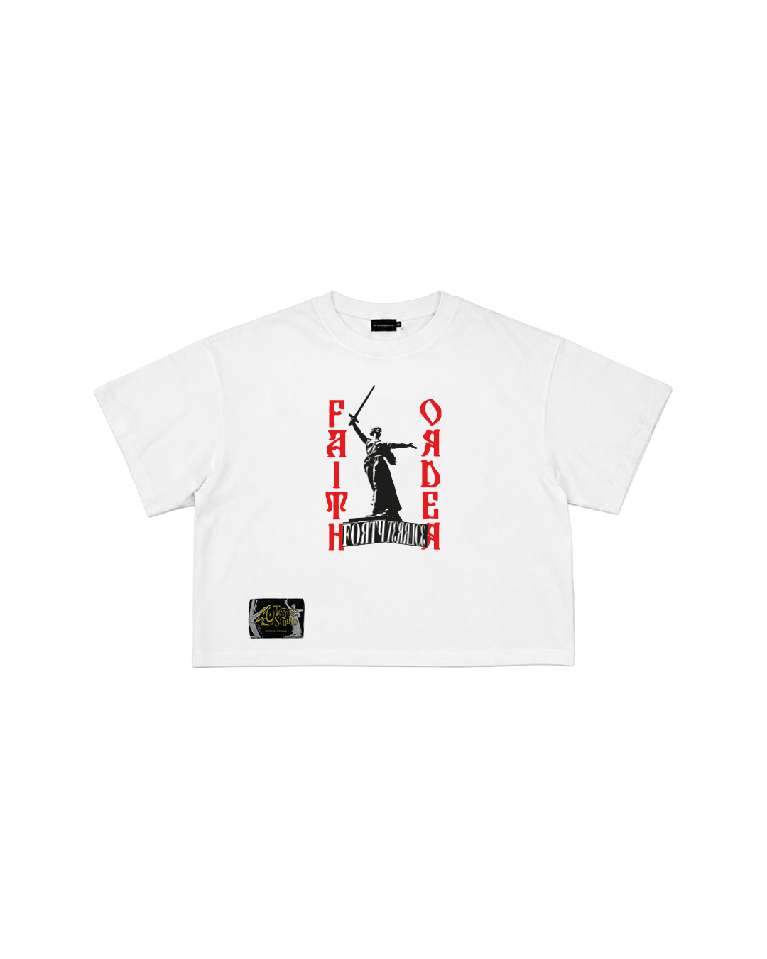 MOTHERLAND SQUARE TEE WHITE