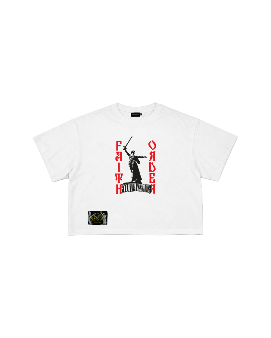 MOTHERLAND SQUARE TEE WHITE