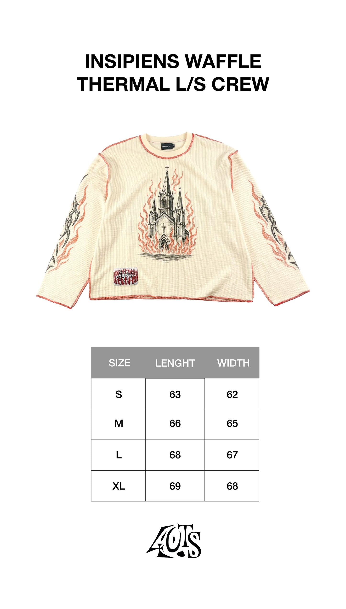 INSIPIENS WAFFLE THERMAL L/S CREW