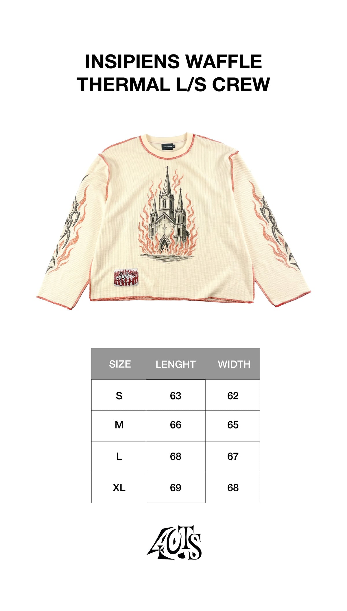 INSIPIENS WAFFLE THERMAL L/S CREW
