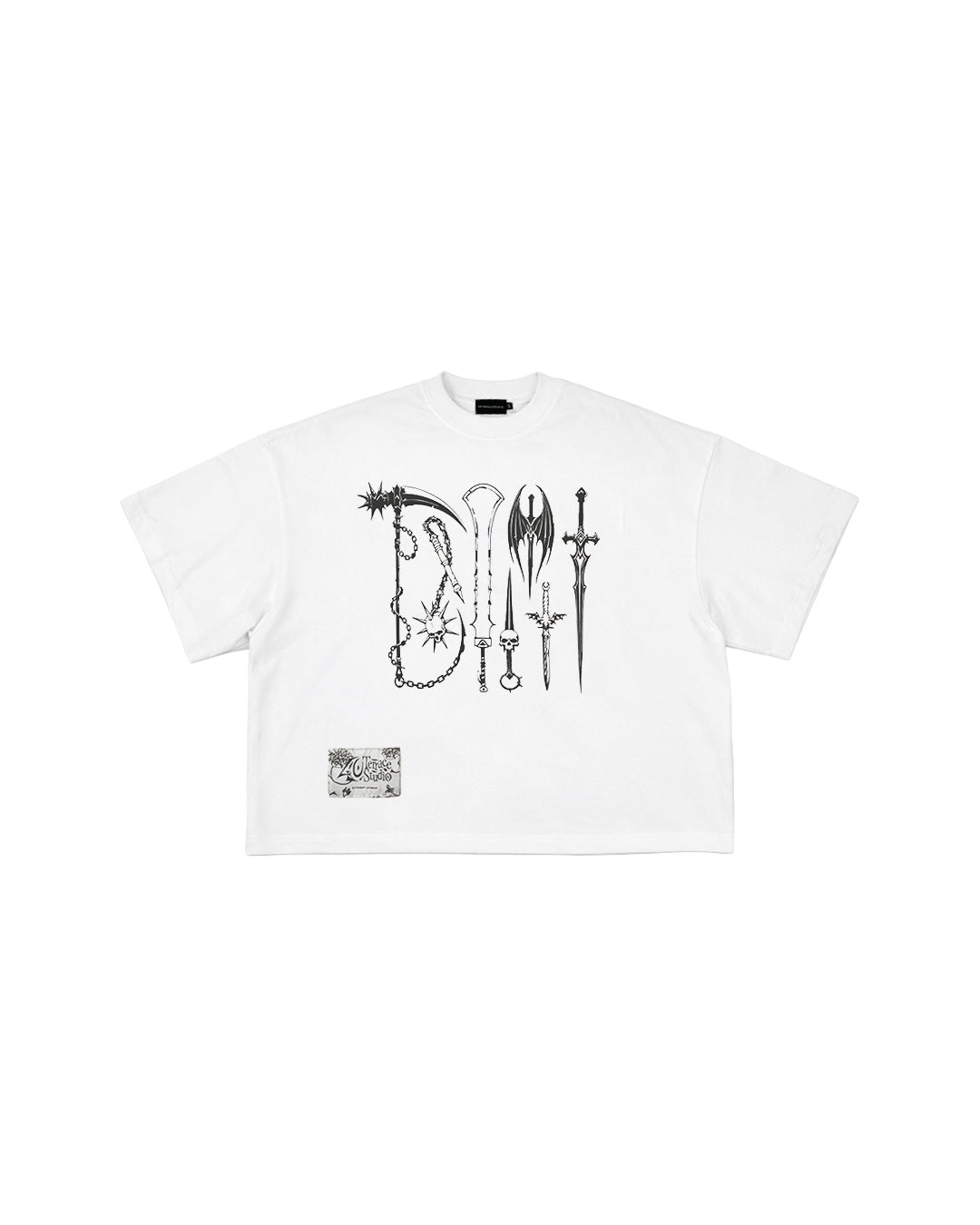 ARMY SQUARE TEE WHITE