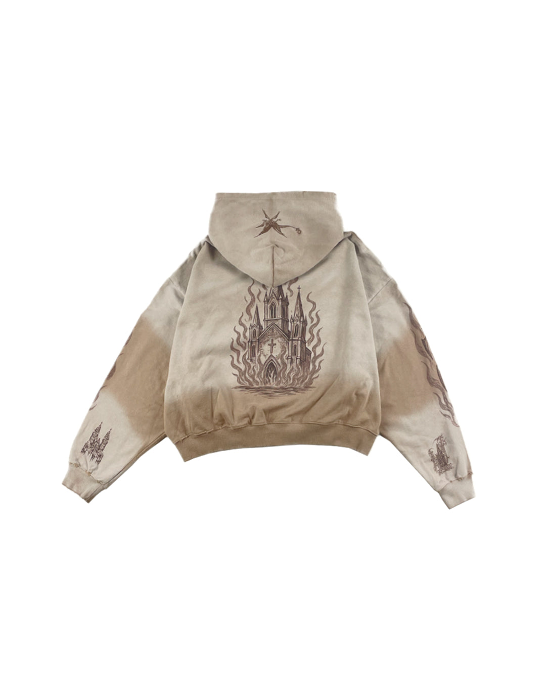 MEDIEVAL TATTOO ZIP-UP HOODIE