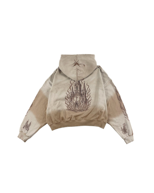 MEDIEVAL TATTOO ZIP-UP HOODIE