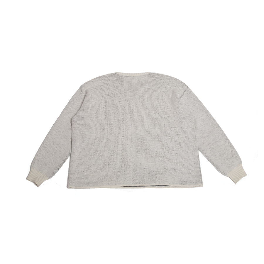 NEO-TRIBAL BOXY KNIT WHITE