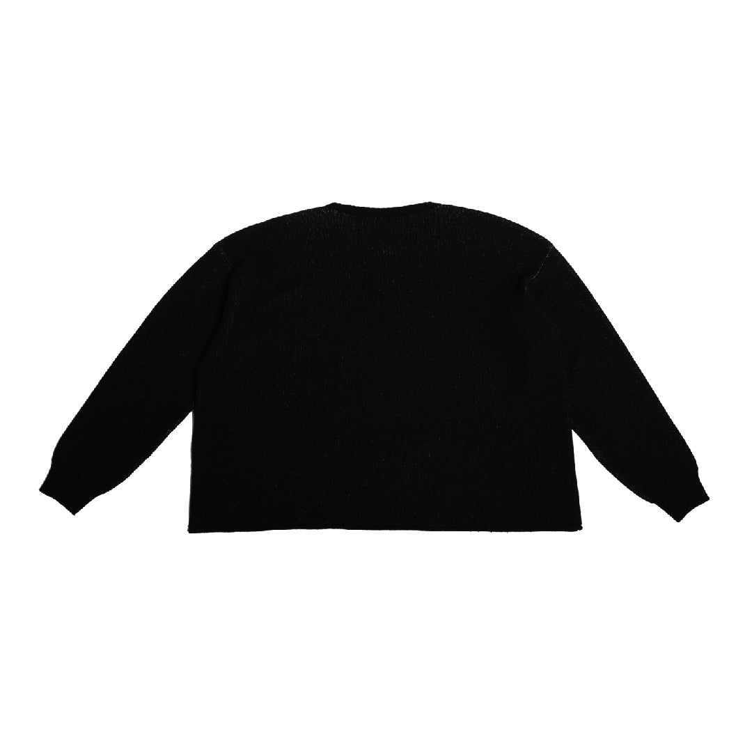 NEO-TRIBAL BOXY KNIT BLACK