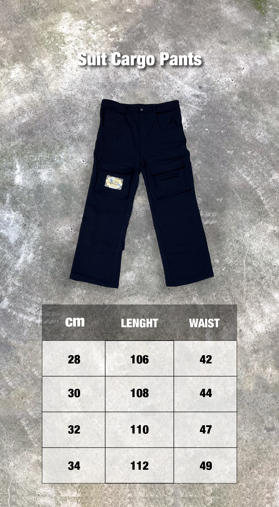 Suit Cargo Pant